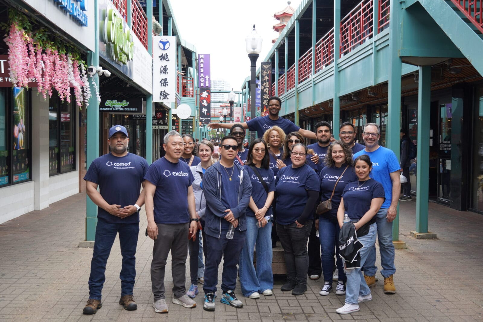 Com Ed Corporate Volunteers in Chinatown Square, Chicago
